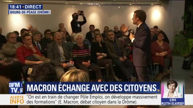 Emmanuel Macron se défend en débat citoyen: Je n'ai pas dis en juillet 2017, 'avec moi il y aura zéro SDF'