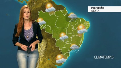 Previsão Brasil – Sexta-feira quente e úmida no Brasil