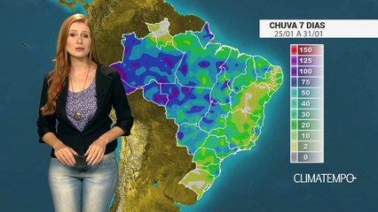 Como fica a  chuva no BR nos próximos dias