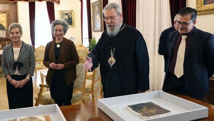 Κύπρος: Επαναπατρίστηκαν τοιχογραφίες που είχαν κλαπεί από τα κατεχόμενα