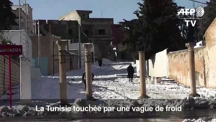 Vague de froid et neige en Tunisie, deux morts
