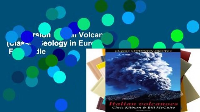 Full version Italian Volcanoes (Classic Geology in Europe) For Kindle
