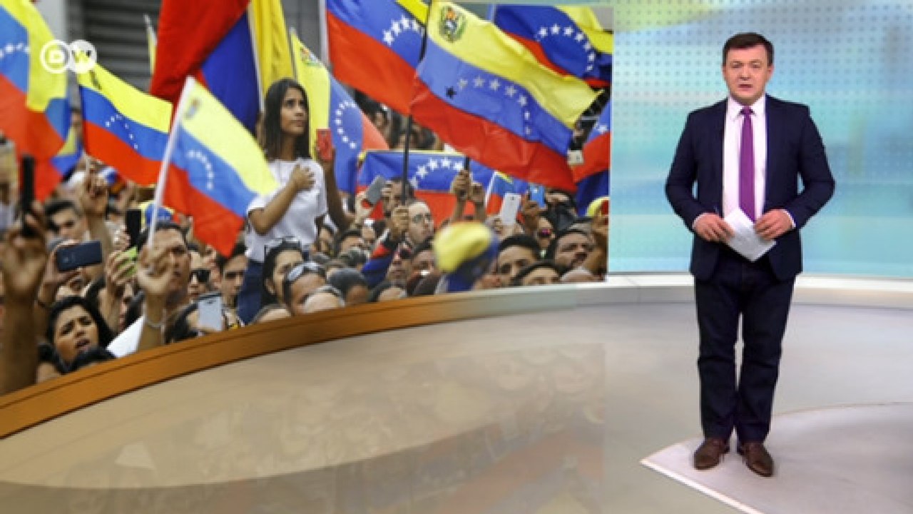 Борьба за власть в Венесуэле: взгляд США и РФ. Приговор Януковичу за измену. DW Новости (24.01.2019)