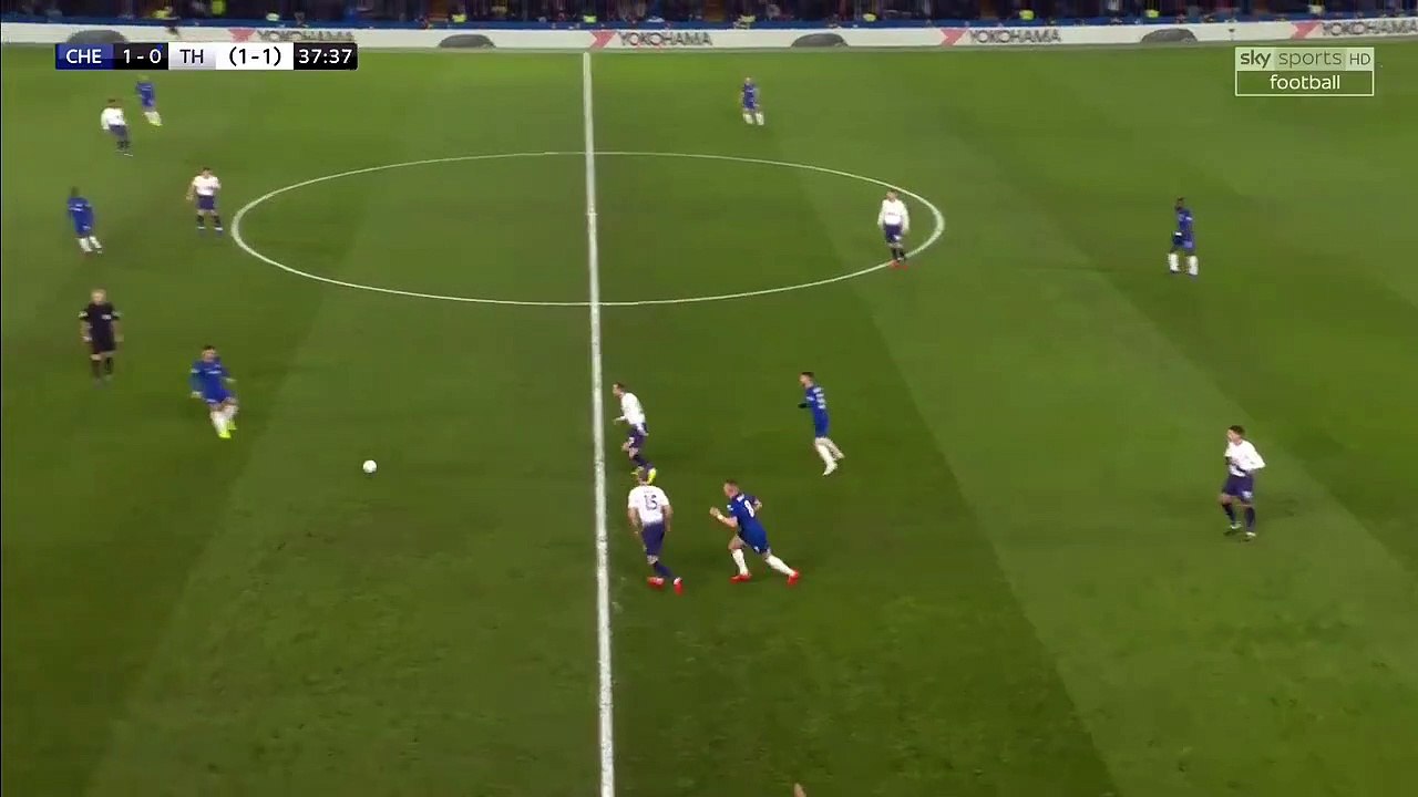 Eden Hazard Goal - Chelsea vs Tottenham Hotspur 2-0 24/01/2019