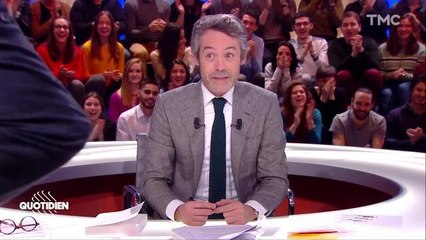 Pablo Mira se rase la tête dans Quotidien - jeudi 24 janvier 2018