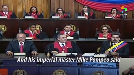 Mike Pompeo Gave The Order To This Puppet President: Maduro