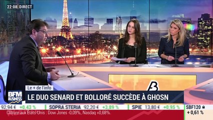 Le + de l’info: Renault, le duo Senard et Bolloré succède à Ghosn - 24/01