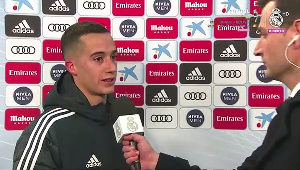 Lucas Vázquez: "Más allá del resultado, lo más positivo es el juego"
