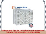 FiltersFast Compatible Replacement for Carrier M01056 MERV 11 Air Filter 2Pack 16 x 22 x