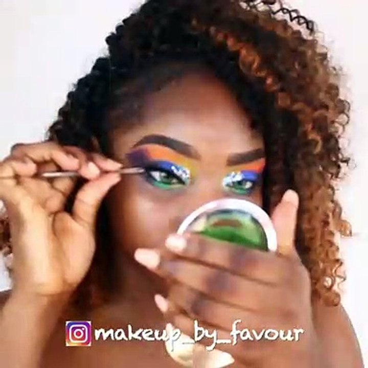 Creative makeup look