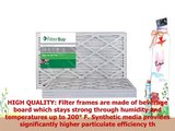 FilterBuy AFB MERV 8 16x20x1 Pleated AC Furnace Air Filter Pack of 4 Filters 16x20x1