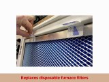 8x30x1 Electrostatic Washable Permanent AC Furnace Air Filter  Reusable  Silver Frame