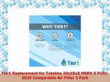 Tier1 Replacement for Totaline 20x25x5 MERV 8 P1012025 Comparable Air Filter 2 Pack