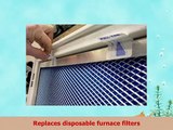 12x20x1 Electrostatic Washable Permanent AC Furnace Air Filter  Reusable  Silver Frame