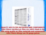 AIRx Filters Allergy 16x20x4 Air Filter MERV 11 Replacement for Bryant Carrier FAIC0017A02