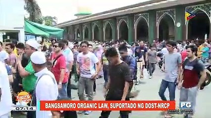 ON THE SPOT: Bangsamoro organic law, suportado ng DOST-NRCP