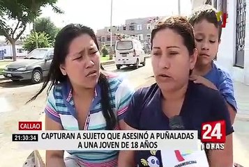 Sujeto asesina a puñaladas a joven de 18 años en el Callao