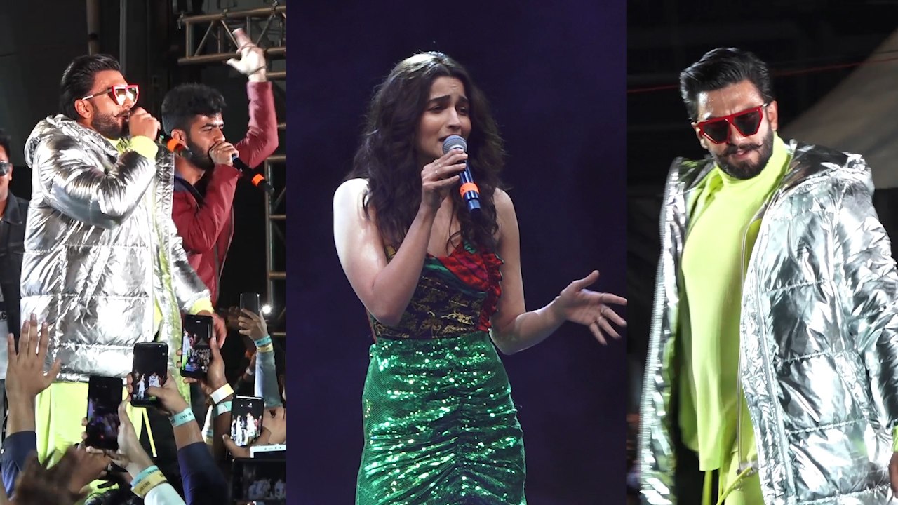 Ranveer Singh, Alia Bhatt, hip-hop rappers set stage on fire at 'Gully Boy' music launch