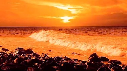 Orange ocean