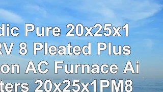Nordic Pure 20x25x1 MERV 8 Pleated Plus Carbon AC Furnace Air Filters 20x25x1PM8 C 6 Piece