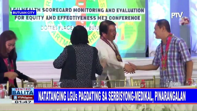 Natatanging LGUs pagdating sa serbisyong-medikal, pinarangalan