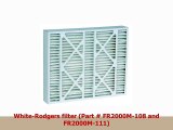 20x25x4 195x245x375 MERV 8 Aftermarket White Rodgers Replacement Filter 2 Pack