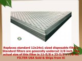12x24x1 Lifetime Air Filter  Electrostatic Permanent Washable  For Furnace or AC  Never