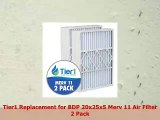 Tier1 Replacement for BDP 20x25x5 Merv 11 Air Filter 2 Pack