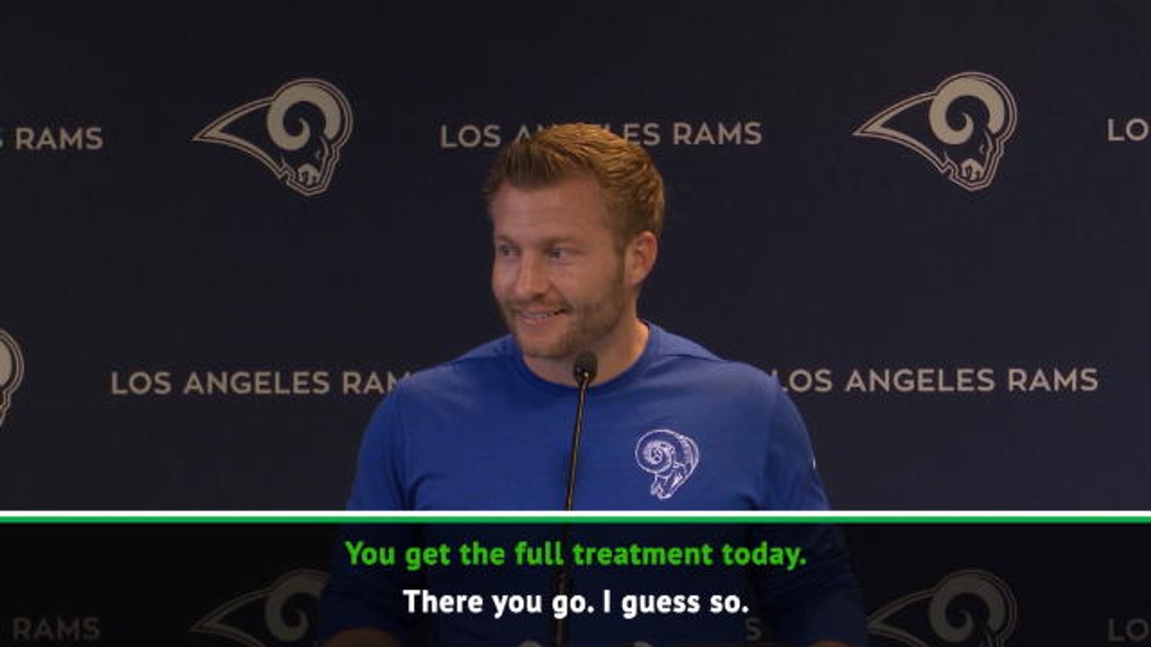 Rams coach McVay gets awkward 'Happy Birthday' renditions