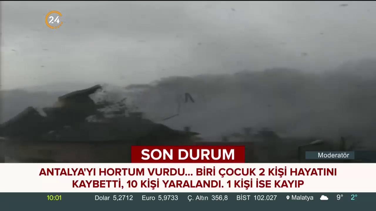 Antalya'da hortum