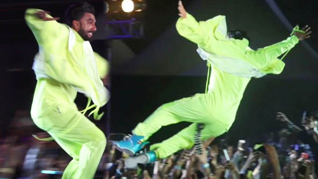 Ranveer Singh JUMPS into the crowd at Gully Boy Music Launch; Watch Video | FilmiBeat