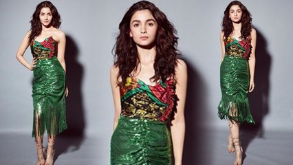Alia Bhatt hypes up audience in a head-turning green dress at Gully Boy music album launch | Boldsky