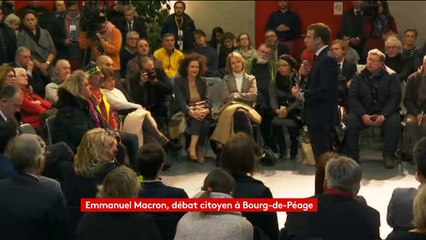"Les vraies réformes elles vont avec les contraintes, les enfants", lance Macron lors d'un débat citoyen