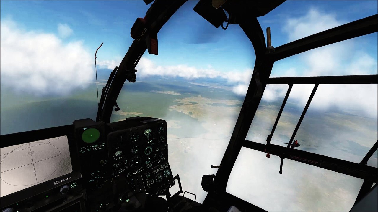 DCS World  : SA342 Gazelle flight