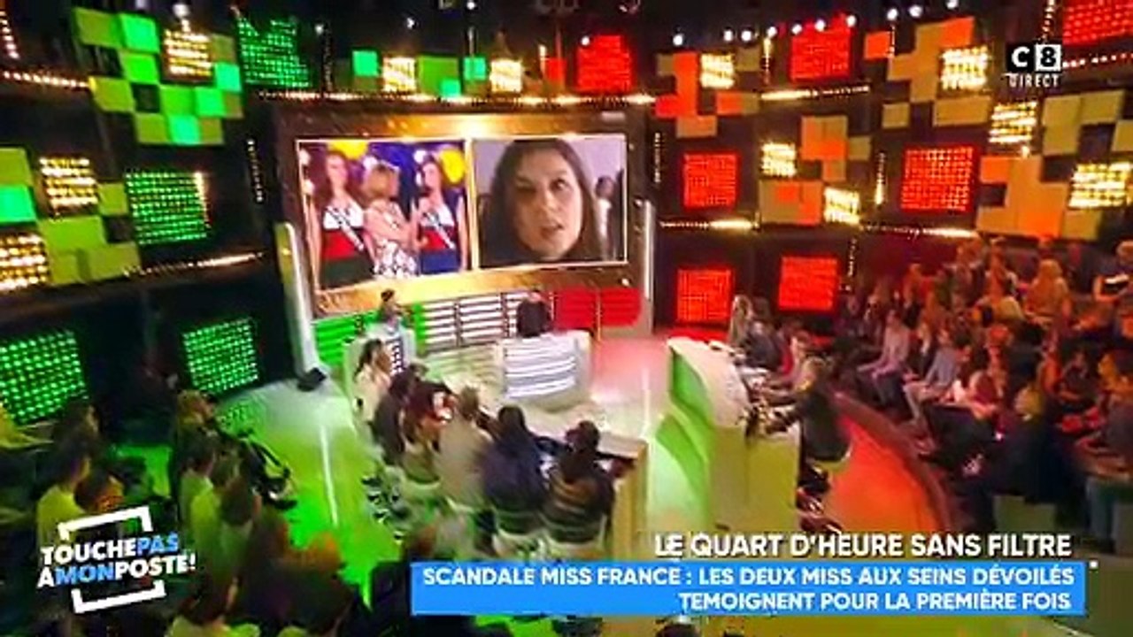 Filmée seins nus dans les coulisses de "Miss France",  les deux Miss s'expriment dans "Touche pas à mon poste" sur C8 - VIDEO