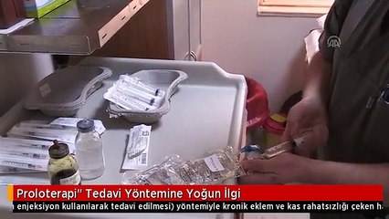 Proloterapi" Tedavi Yöntemine Yoğun İlgi