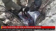 PKK'lı Teröristlere Ait Silah ve Mühimmat Bulundu