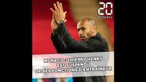 Monaco: Thierry Henry est suspendu de ses fonctions d'entraîneur