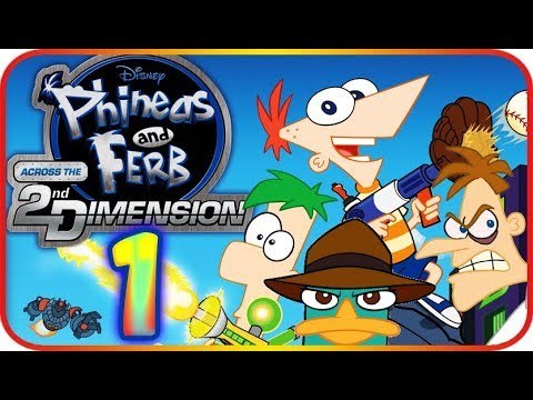 Phineas and Ferb: Across the 2nd Dimension Walkthrough Part 1 (PS3, Wii, PSP) Gelatin Dimension