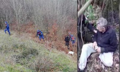 20 saat aradılar, yerde baygın bulundu