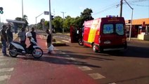 Homem é socorrido ao se envolver em colisão na Av. Barão do Rio Branco