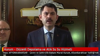 Kurum - Düzenli Depolama ve Atık Su Su Hizmeti