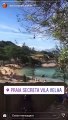 Ex-BBB curte Praia Secreta e Morro do Moreno, em Vila Velha