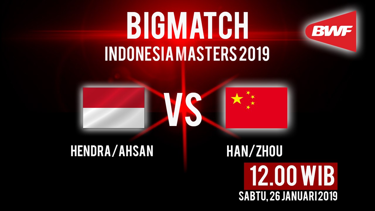 Jadwal Live Semifinal Indonesia Masters 2019, Ahsan/Hendra Hadapi Wakil China