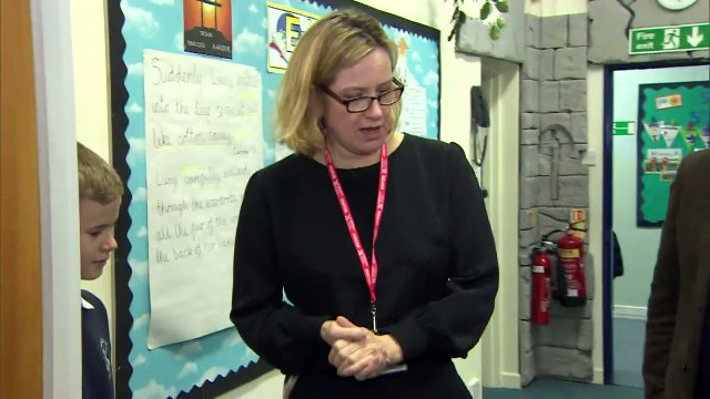 Amber Rudd opens new library in Silverdale Primary School