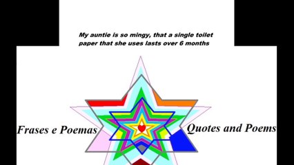 Mingy auntie (toilet paper) It's true, hahahaha! [Quotes and Poems]