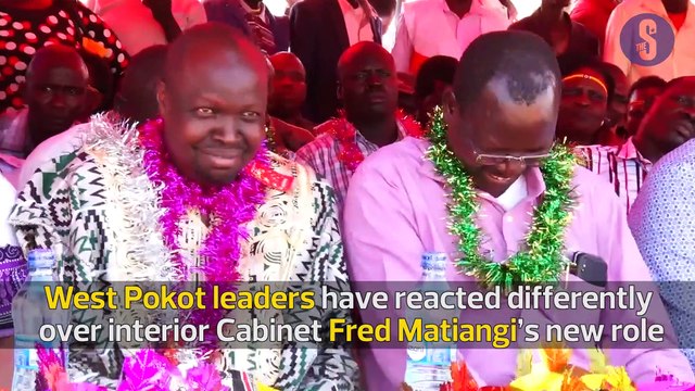 West Pokot leaders react to Matiang'i's new role