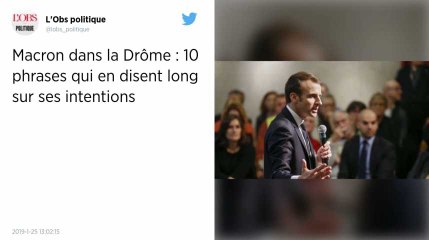 « La vraie réforme, elle va avec la contrainte, les enfants ! C'est pas open bar », déclare Emmanuel Macron lors du débat citoyen dans la Drôme
