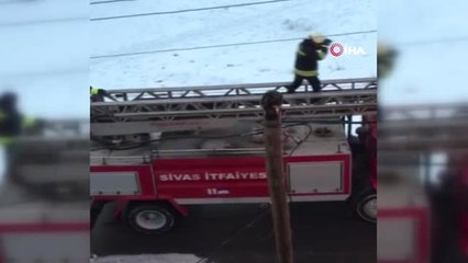 İtfaiye Ekiplerinin Geldiğini Görmesi Çıktığı Yerden İnmesi İçin Yetti