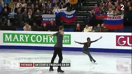 Patinage artistique : un couple de Français en or